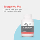 Allergy Research Group Ox Bile Capsules 125mg bottle top view
