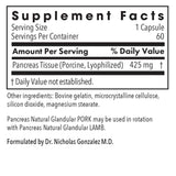 Allergy Research Group Pancreas Natural Glandular 28g packaging