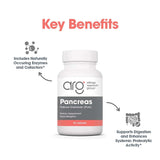 Allergy Research Group Pancreas Pork Multi-Enzyme Supplement capsule close-up