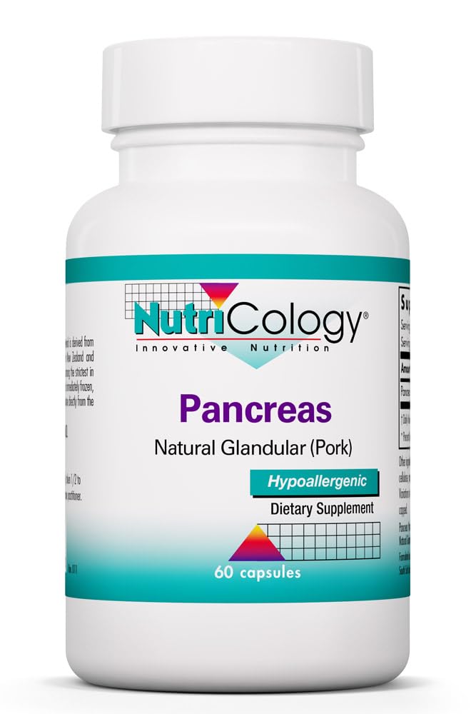 Allergy Research Group Pancreas Pork Multi-Enzyme Supplement front view