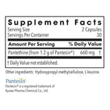 Allergy Research Group Pantethine Supplement 660mg side view