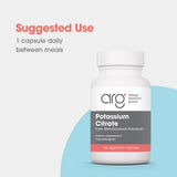 Allergy Research Group Potassium Citrate 50g capsule close-up