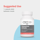 Allergy Research Group Potassium Citrate 50g side view