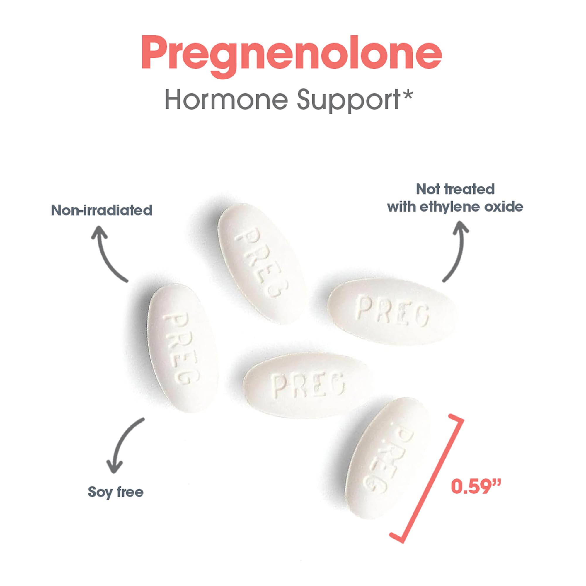 Allergy Research Group Pregnenolone 100mg supplement ingredients list