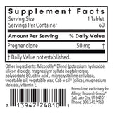 Allergy Research Group Pregnenolone 50mg tablet side view