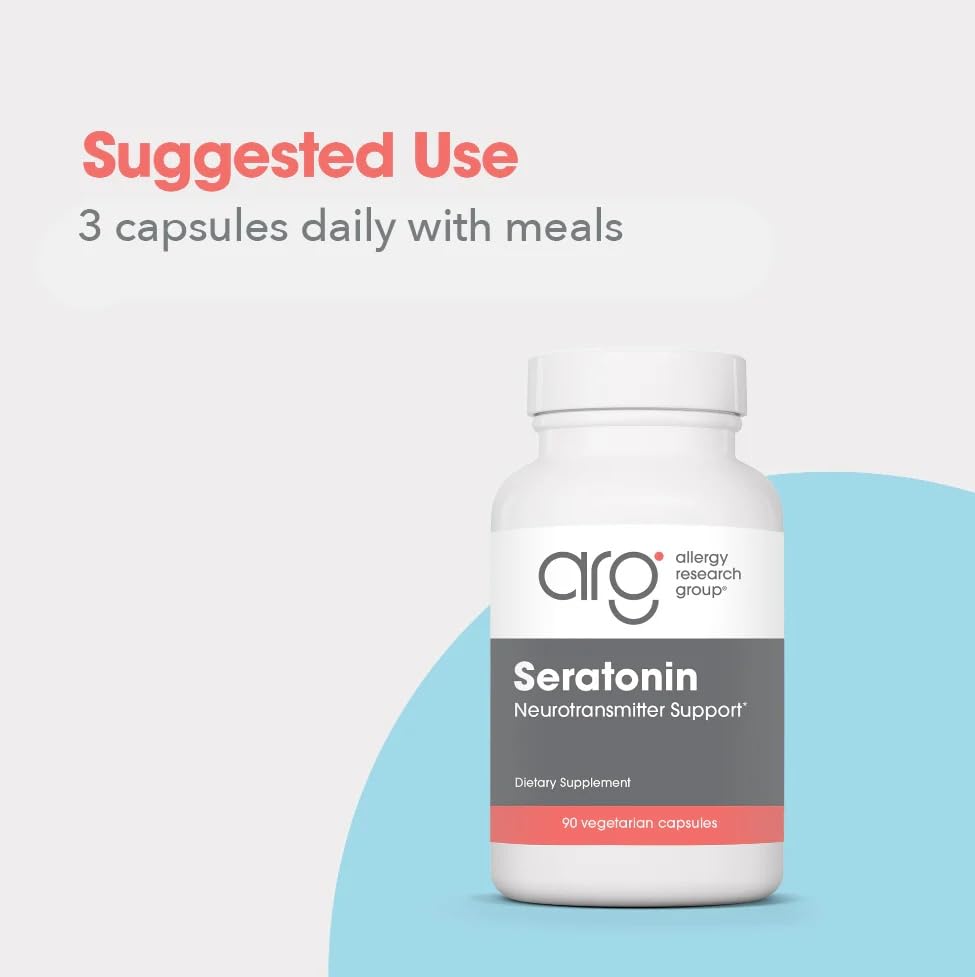 Allergy Research Group Seratonin 90 Capsules bottle with label