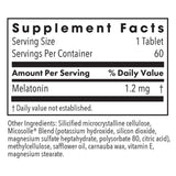 Allergy Research Group Slow Motion Melatonin 1.2 mg 60 Tablets back view