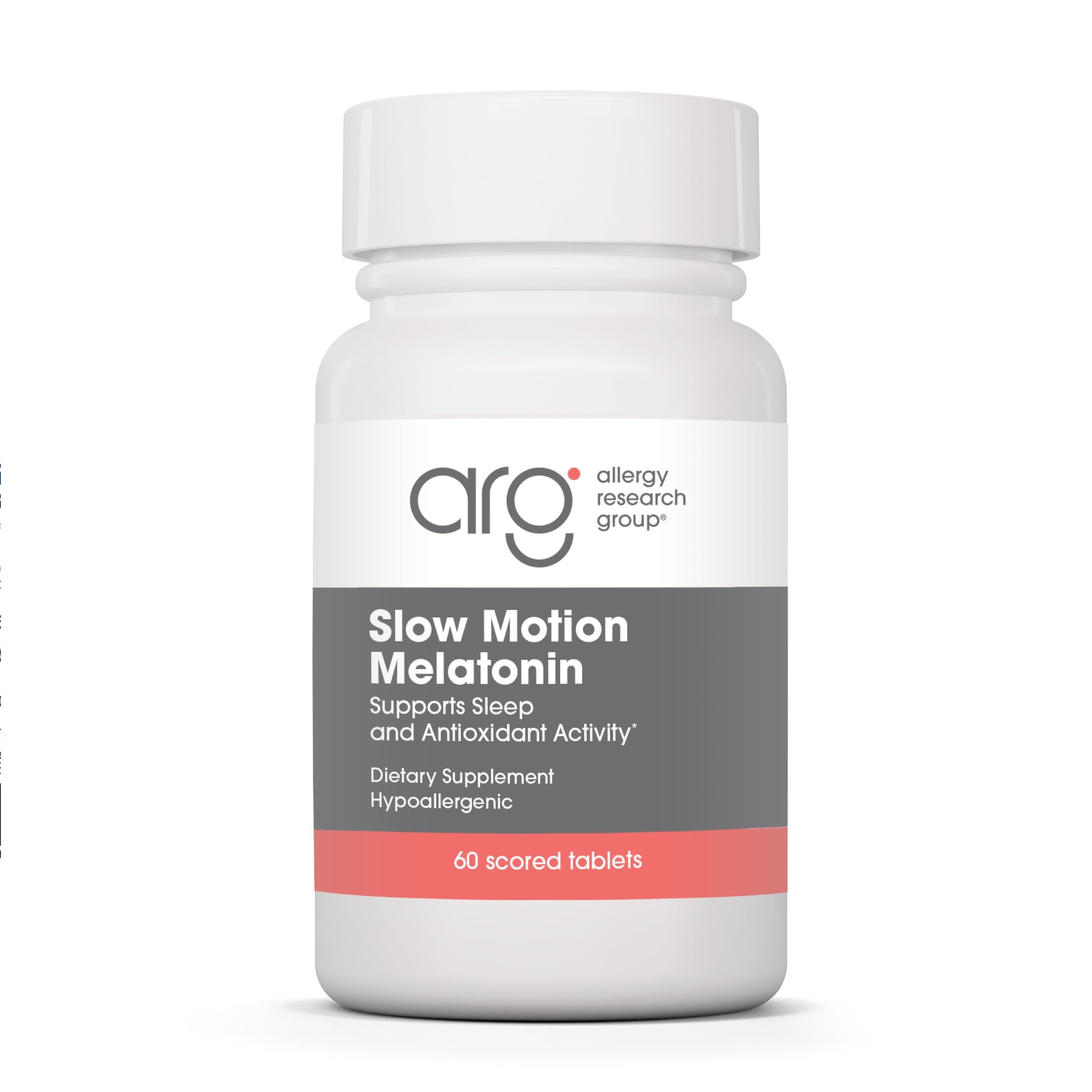 Allergy Research Group Slow Motion Melatonin 1.2 mg 60 Tablets front view