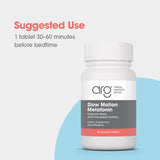 Allergy Research Group Slow Motion Melatonin 1.2 mg tablets close-up