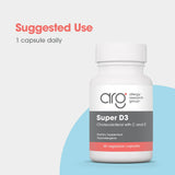 Allergy Research Group Super D3 Vitamin D3 2000 IU capsule packaging