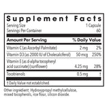 Allergy Research Group Super D3 Vitamin D3 2000 IU capsule side view