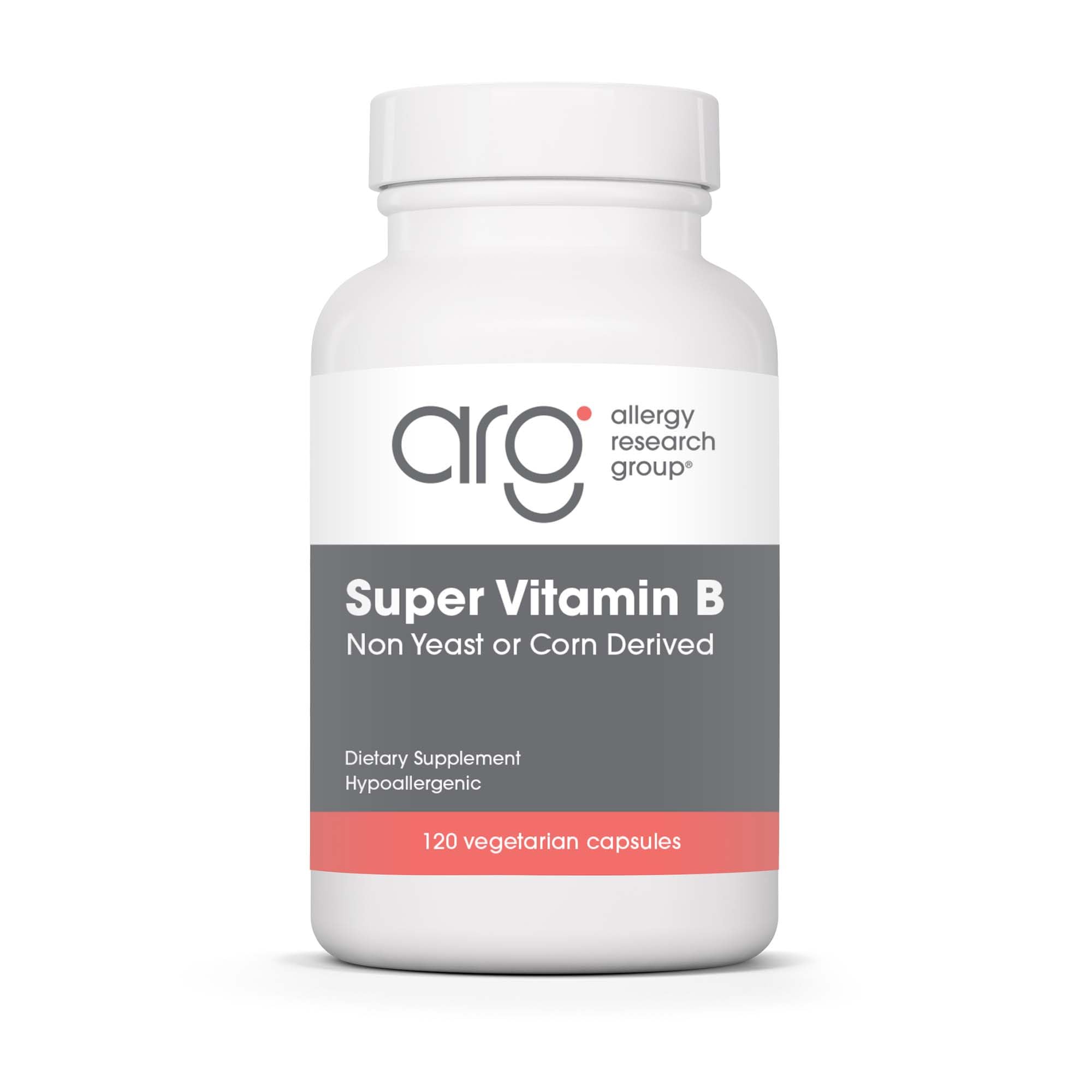 Allergy Research Group Super Vitamin B Complex 120 Capsules front view