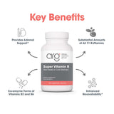 Allergy Research Group Super Vitamin B Complex 120 Capsules with label details