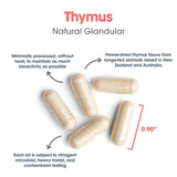 Allergy Research Group Thymus Extract 500mg Capsules on a wooden table
