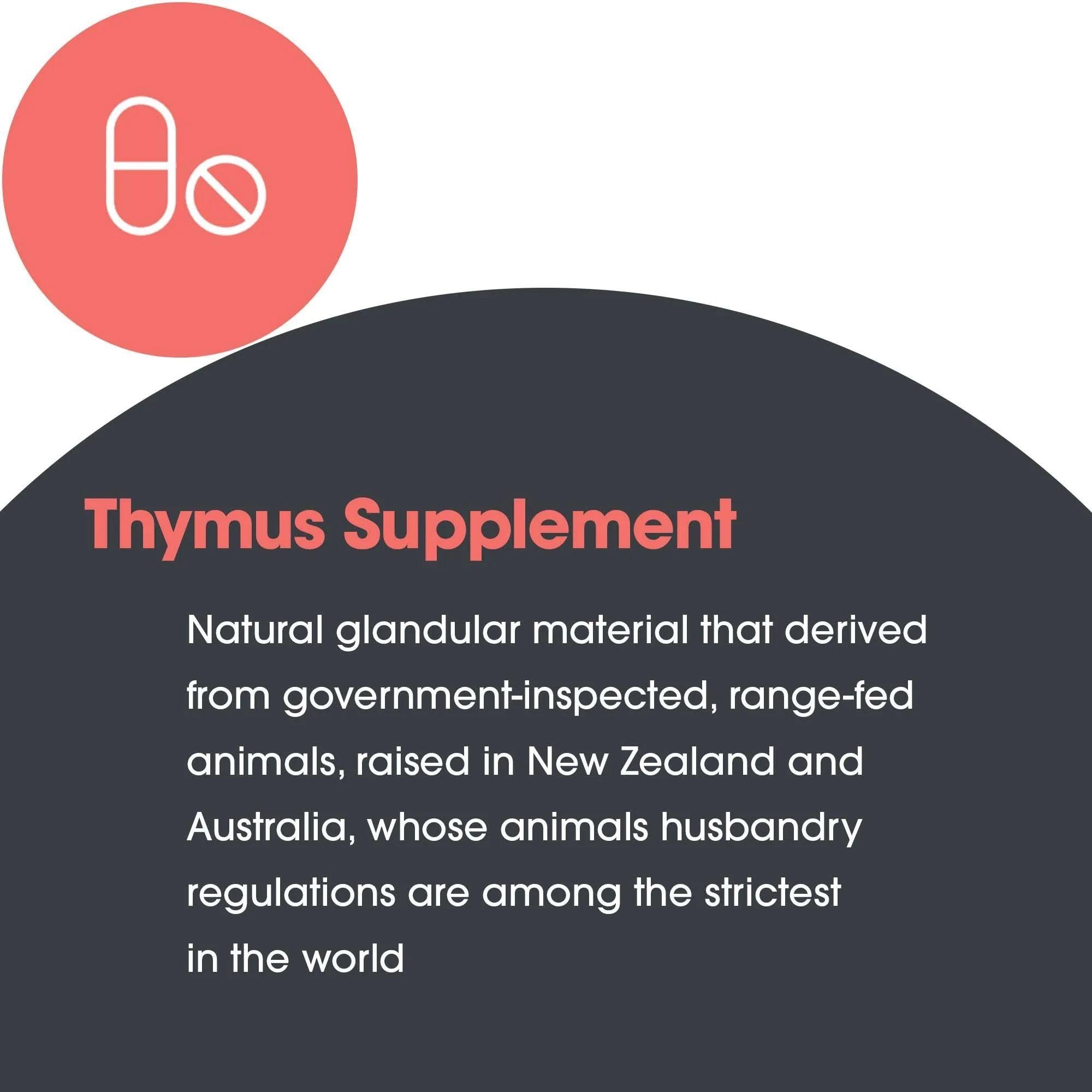 Allergy Research Group Thymus Extract Capsules with measuring spoon