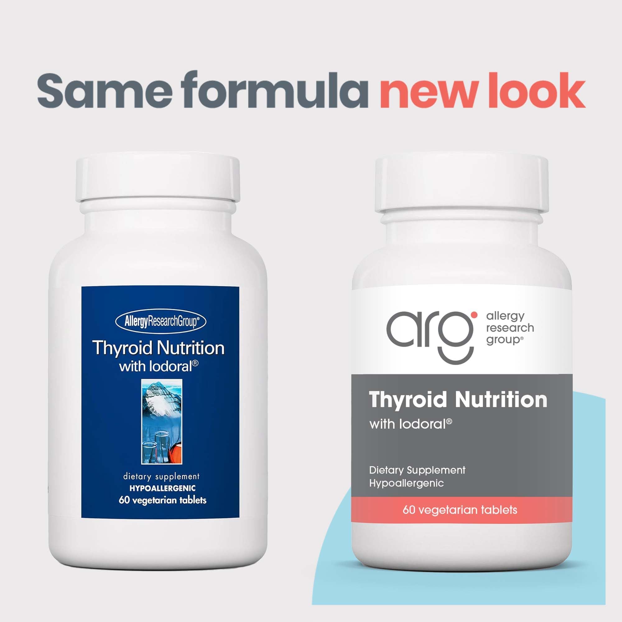 Allergy Research Group Thyroid Extract 150 mcg Iodoral Tablets packaging