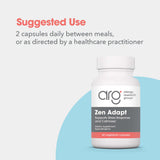 Allergy Research Group Zen Adapt Stress Support Supplement on a wooden table
