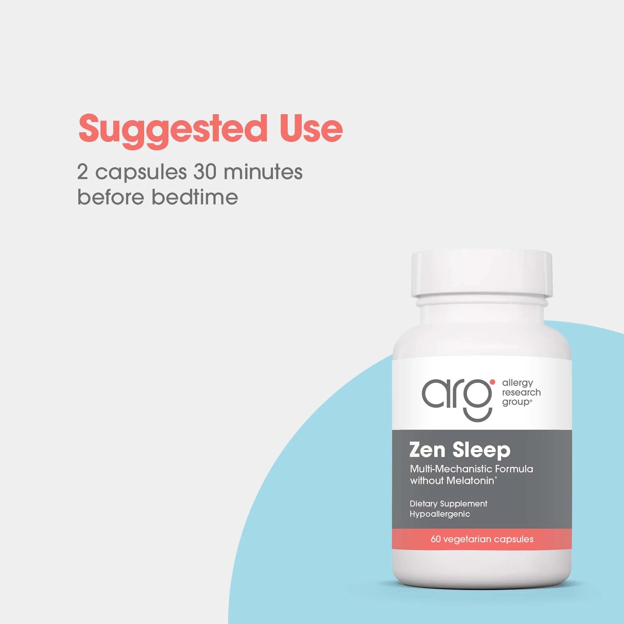 Allergy Research Group Zen Sleep 5-HTP Supplement ingredients list