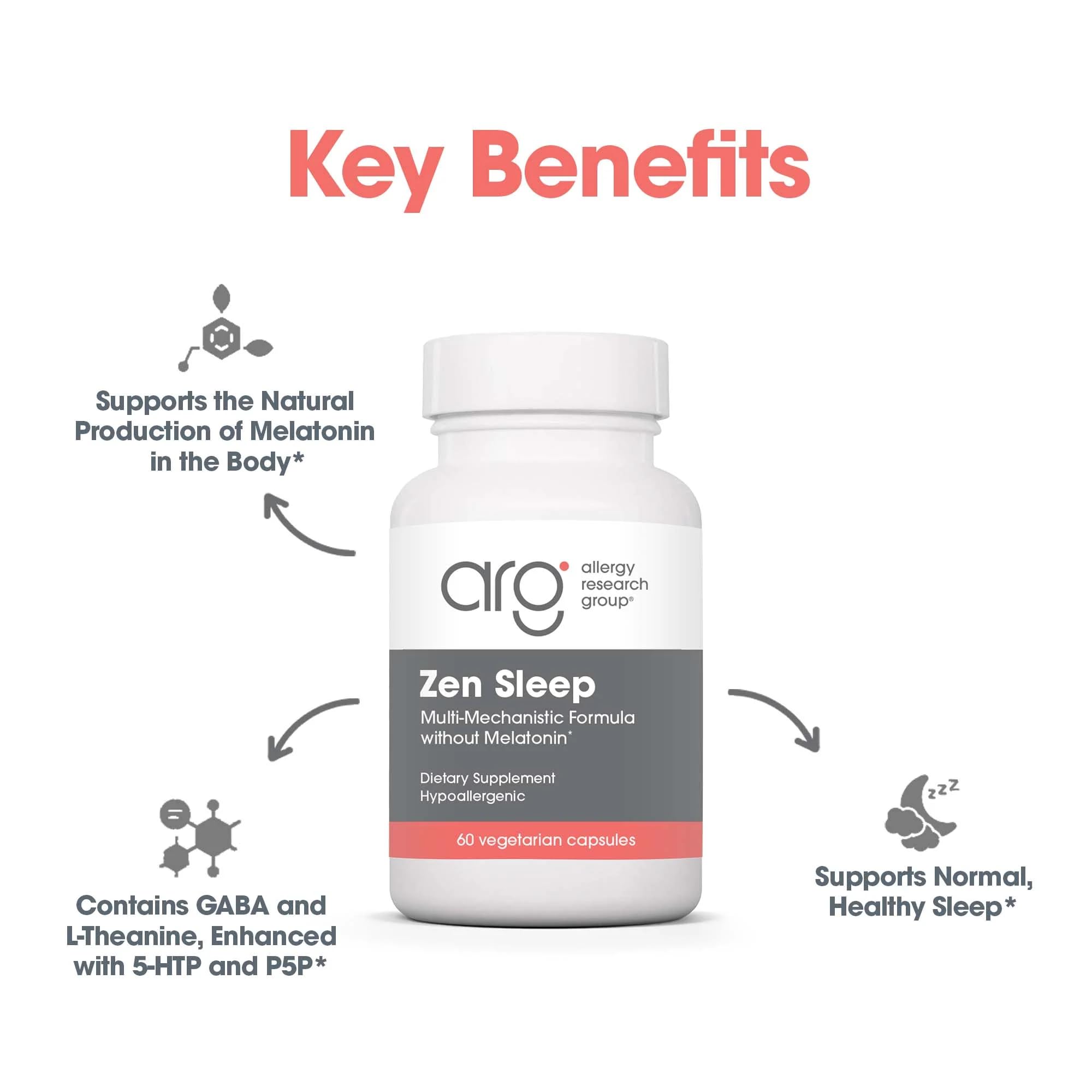 Allergy Research Group Zen Sleep 5-HTP Supplement packaging