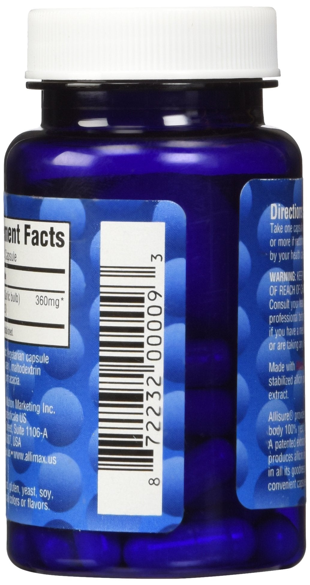 ALLIMAX Alli Ultra 360mg capsules close-up of a single capsule