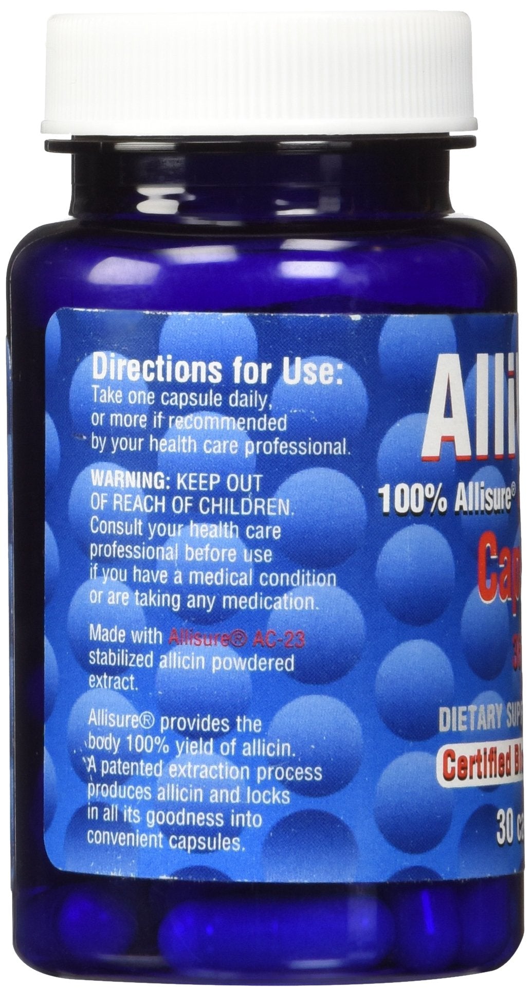 ALLIMAX Alli Ultra 360mg capsules with ingredients list on packaging