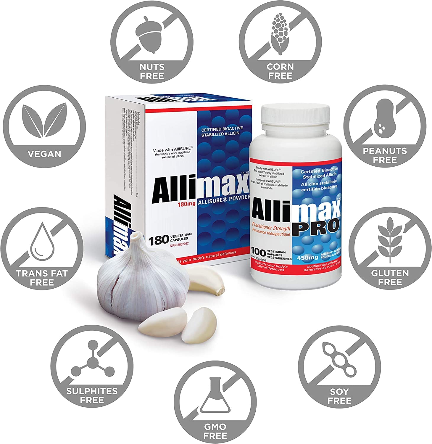 ALLIMAX Garlic Supplement product details