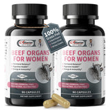 Alliwise Beef Organ Supplement for Women front view with packaging