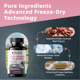 Alliwise Beef Organ Supplement showing capsule size