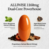 Alliwise Citrus Bergamot & Aged Garlic Extract Softgels packaging