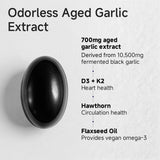 Alliwise Garlic Supplement softgel on a wooden table