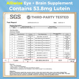 Alliwise Lutein Capsules ingredients list on the bottle