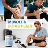 Alliwise Magnesium Bisglycinate capsules on a wooden table