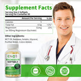 Alliwise Magnesium Glycinate 500mg Softgels bottle with label