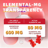 Alliwise Magnesium Glycinate Gummies nutrition facts label