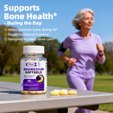 Alliwise Magnesium Glycinate Softgels with a glass of water