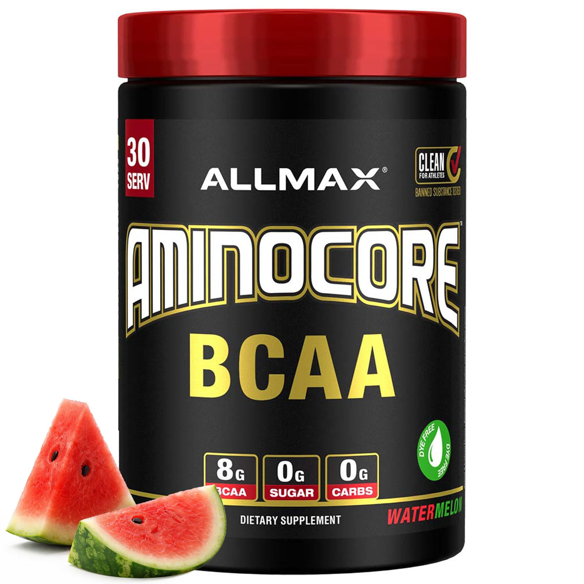 ALLMAX Aminocore BCAA 390g front view