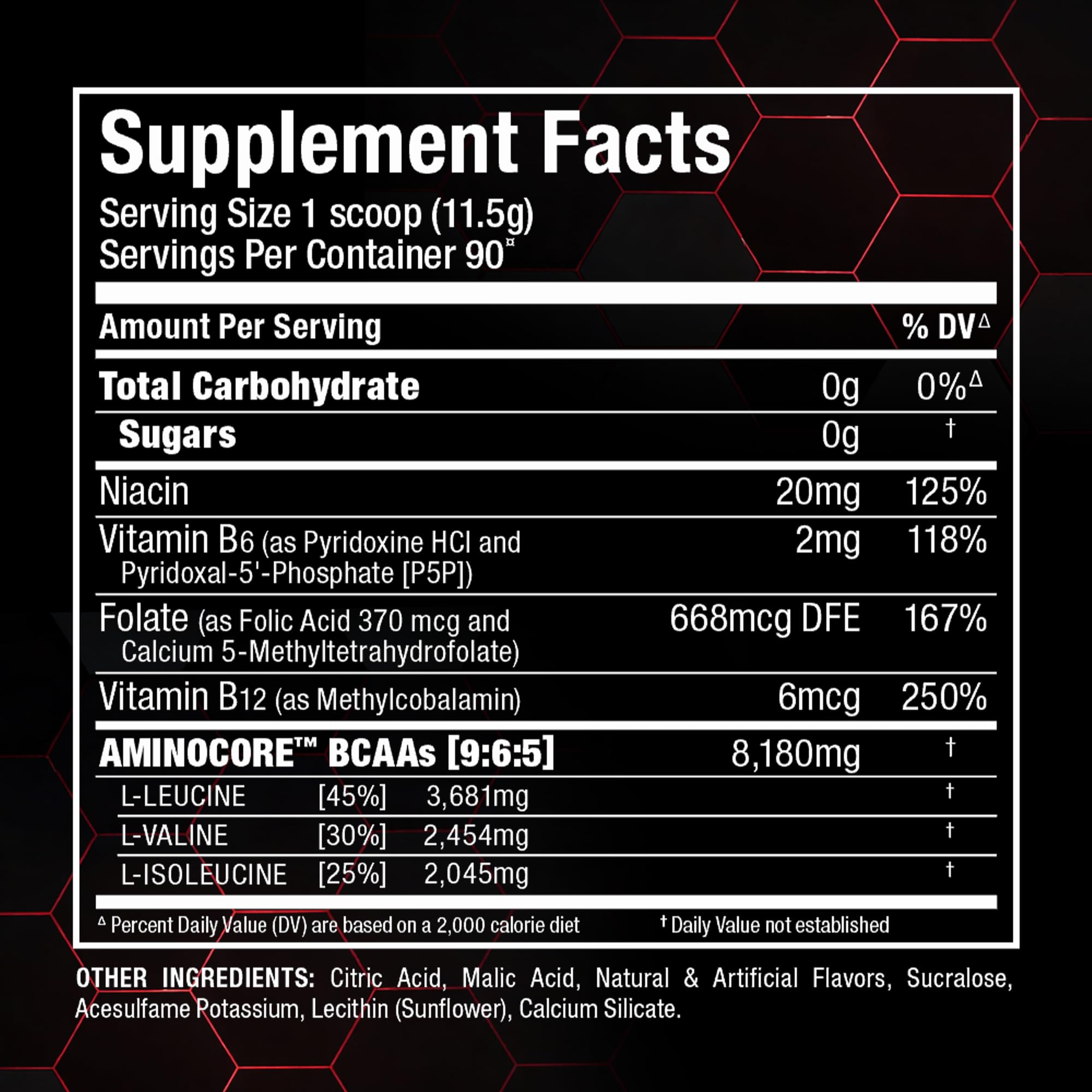 ALLMAX Aminocore BCAA 9:6:5 1134g flavour options