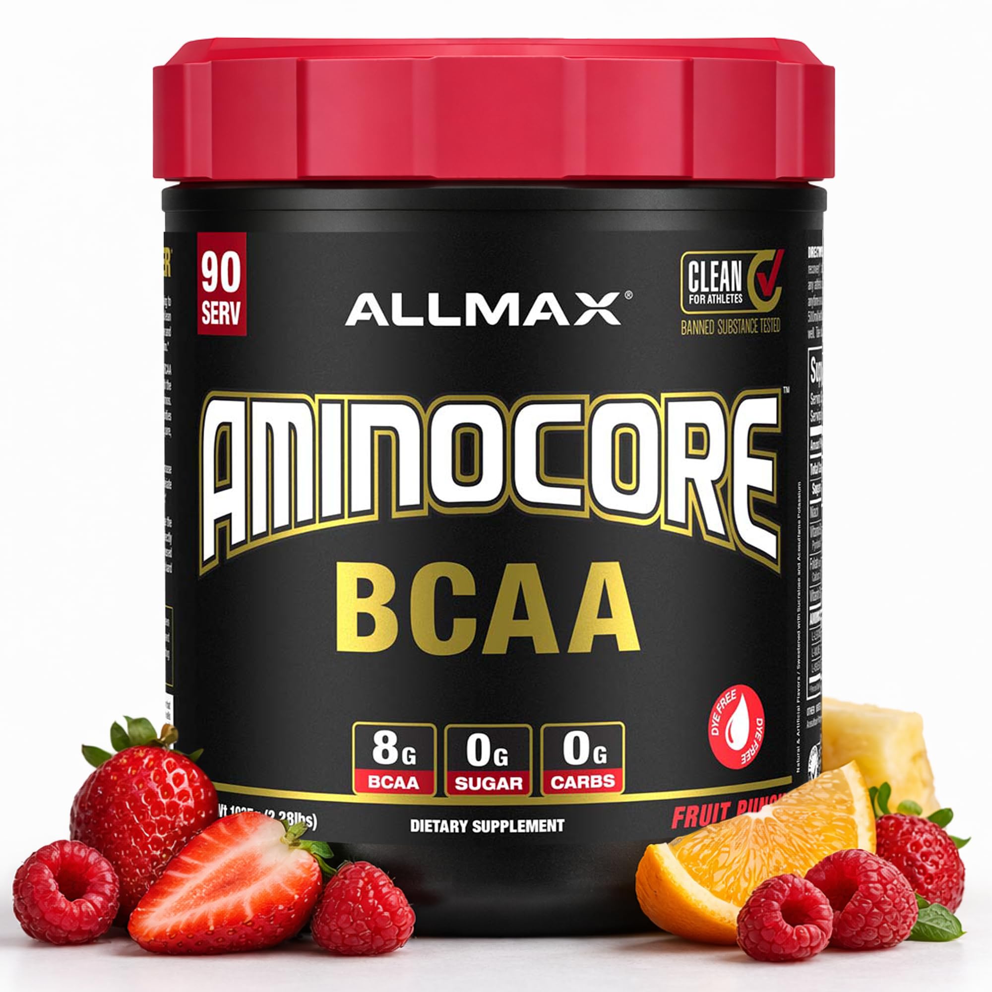 ALLMAX Aminocore BCAA 945g front view with packaging