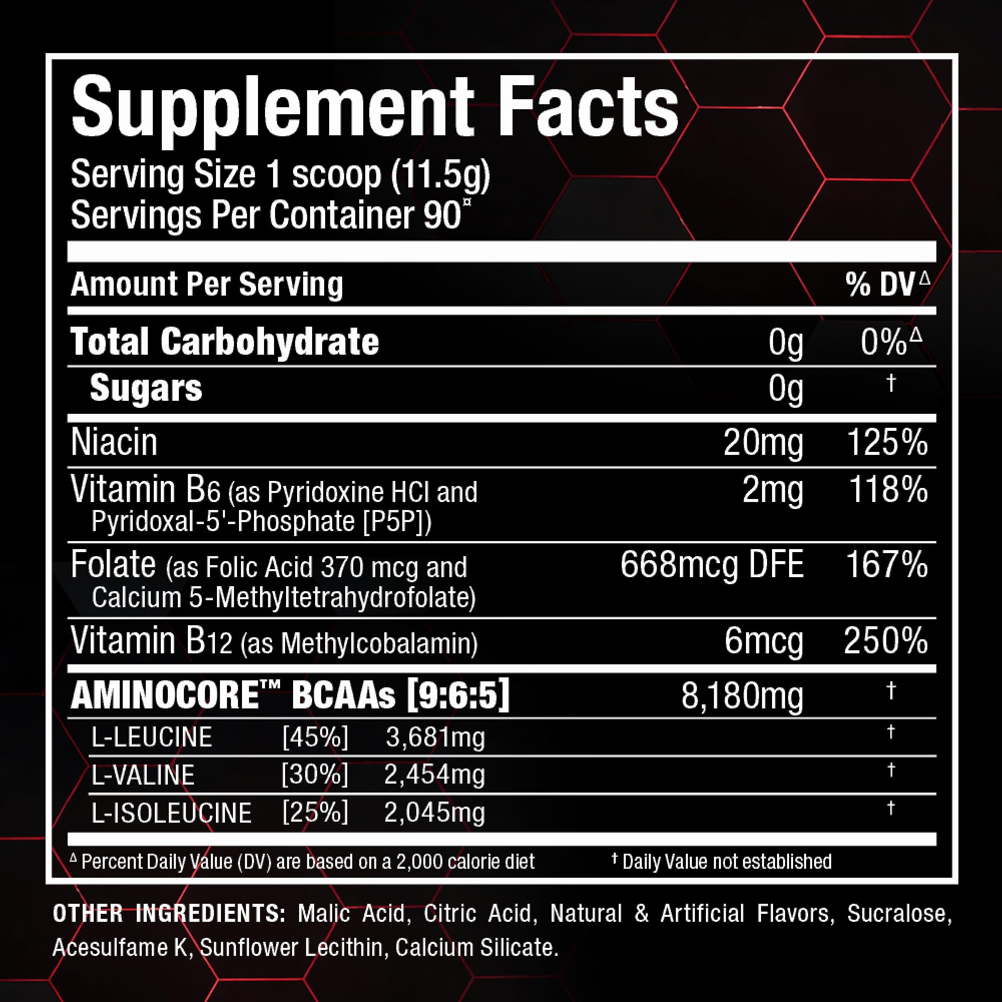 ALLMAX Aminocore BCAA Powder 315g with flavour options