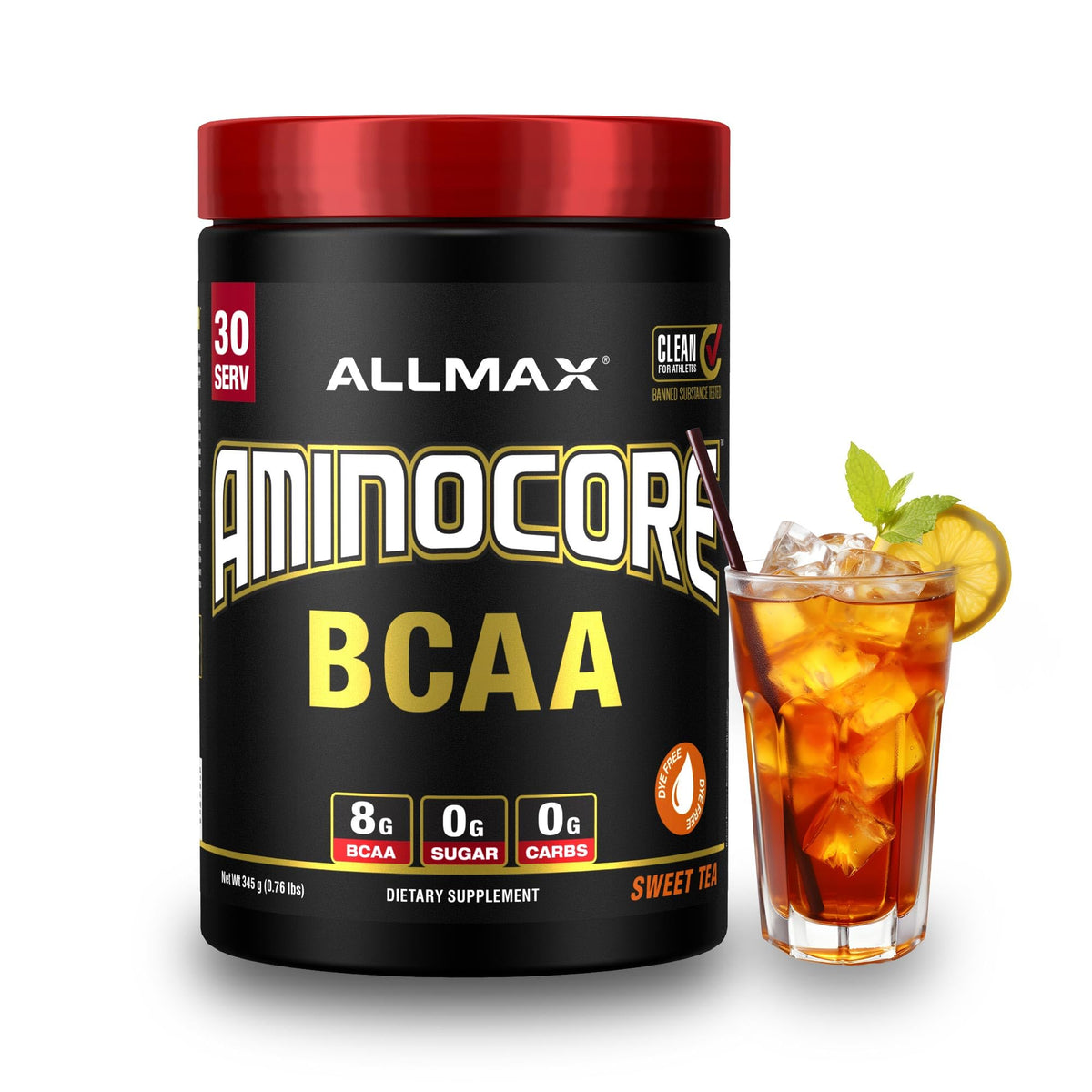 ALLMAX Aminocore BCAA Powder 407g front view