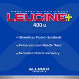 ALLMAX BCAA Amino Acids 454g nutritional information