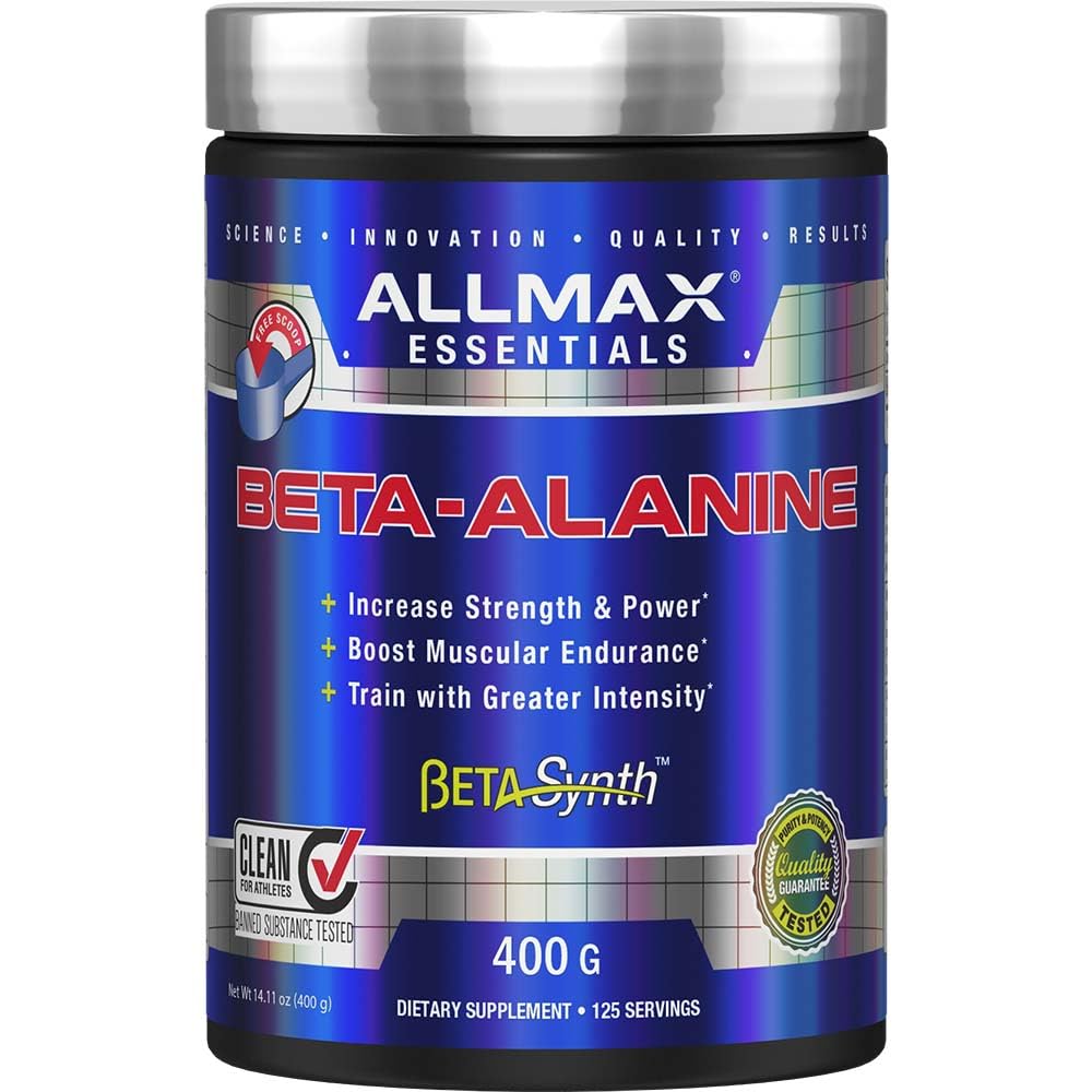 ALLMAX Beta-Alanine Unflavoured Powder 480g front view