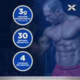 ALLMAX Creatine 3000 Monohydrate Capsules with gym equipment