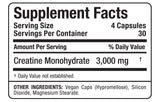 ALLMAX Creatine 3000 Monohydrate Capsules with measuring scoop