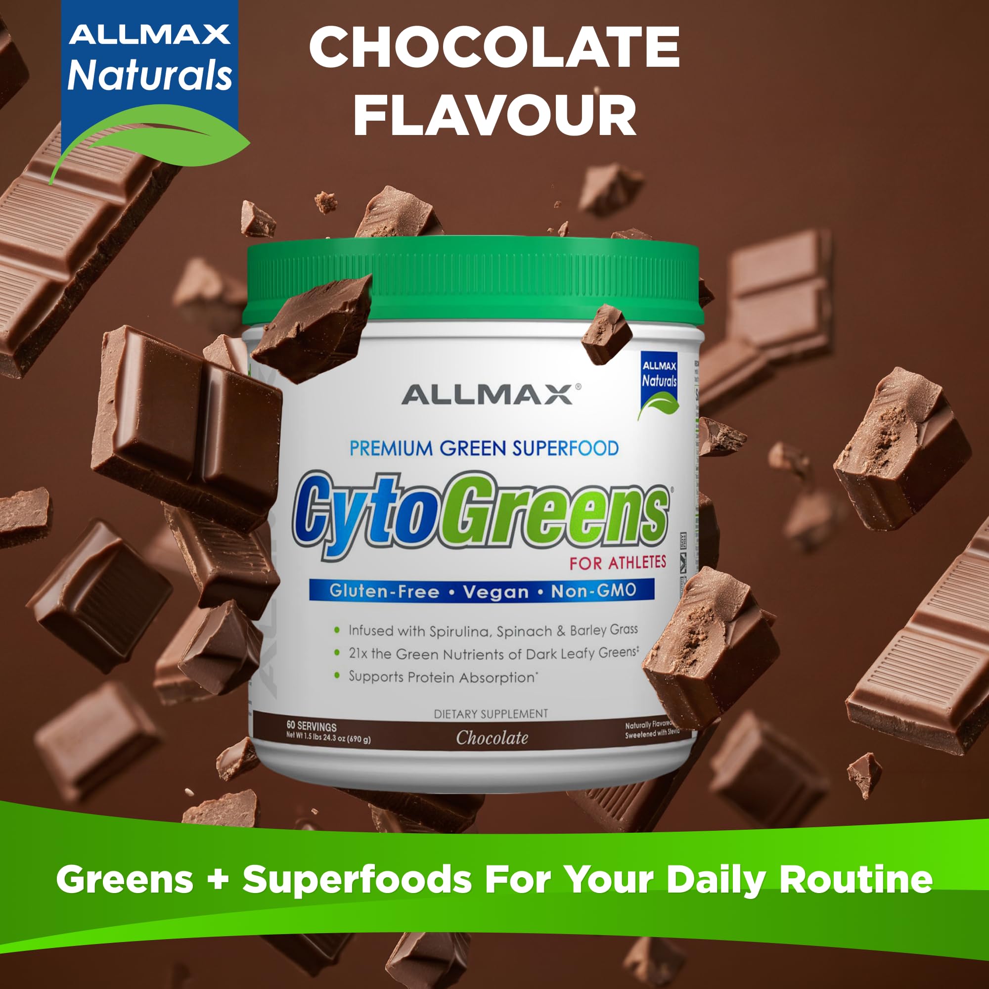 ALLMAX CytoGreens Superfood Powder 690g nutritional information