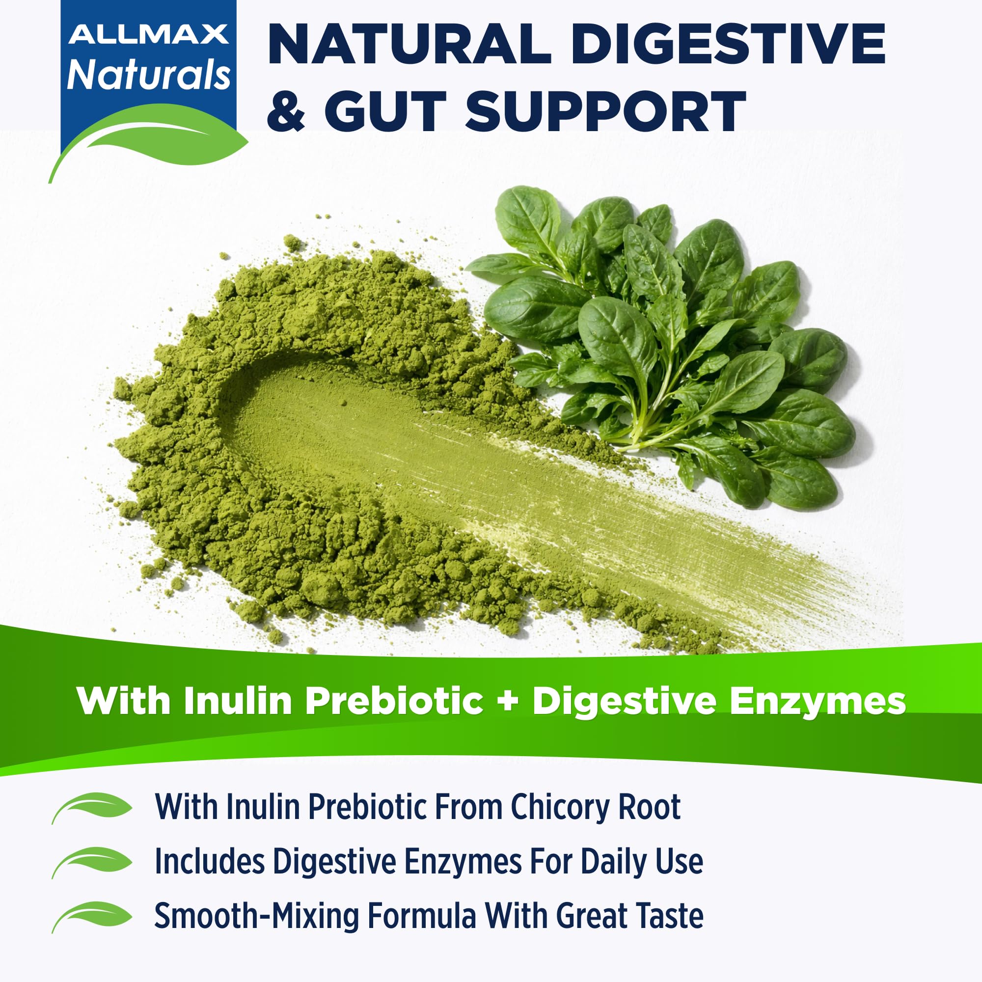 ALLMAX CytoGreens Superfood Powder mixed in a smoothie
