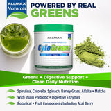 ALLMAX CytoGreens Superfood Powder packaging side view