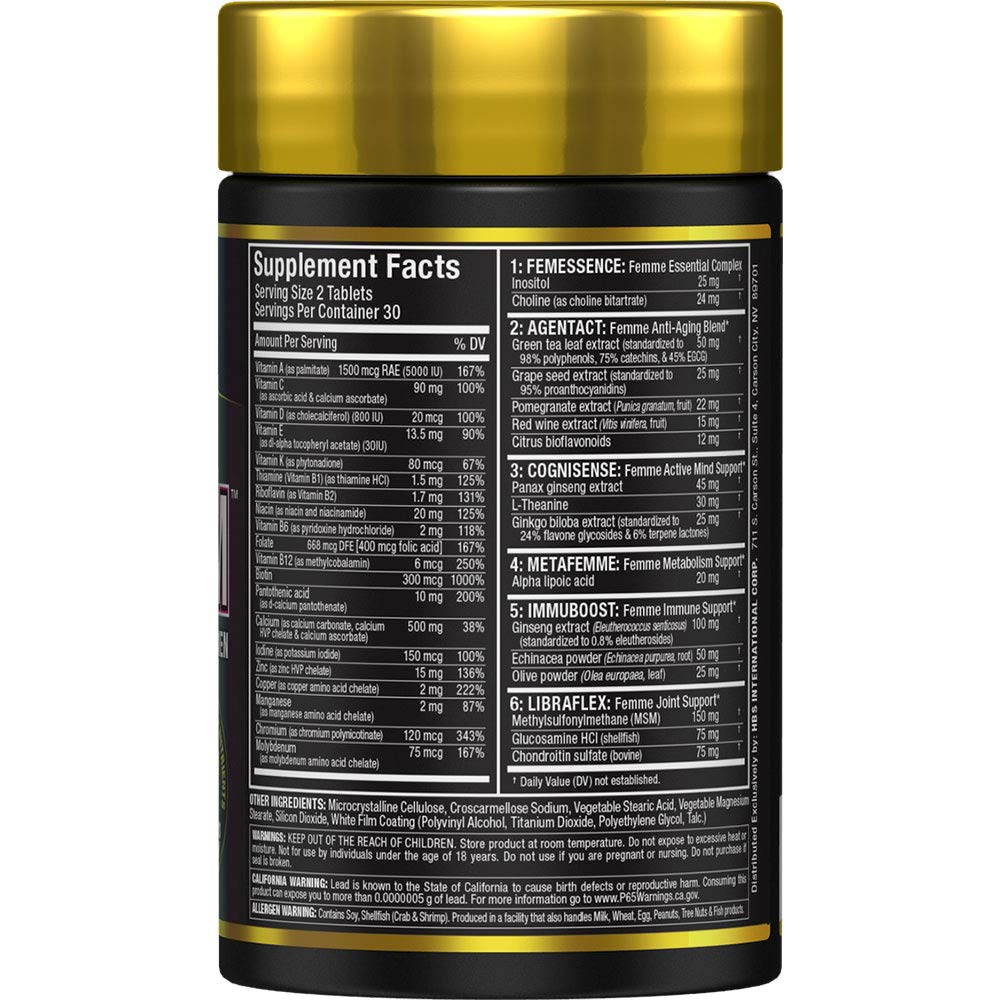 ALLMAX Femme Multivitamin Capsules close-up of capsules
