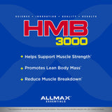 ALLMAX HMB Capsules bottle top view