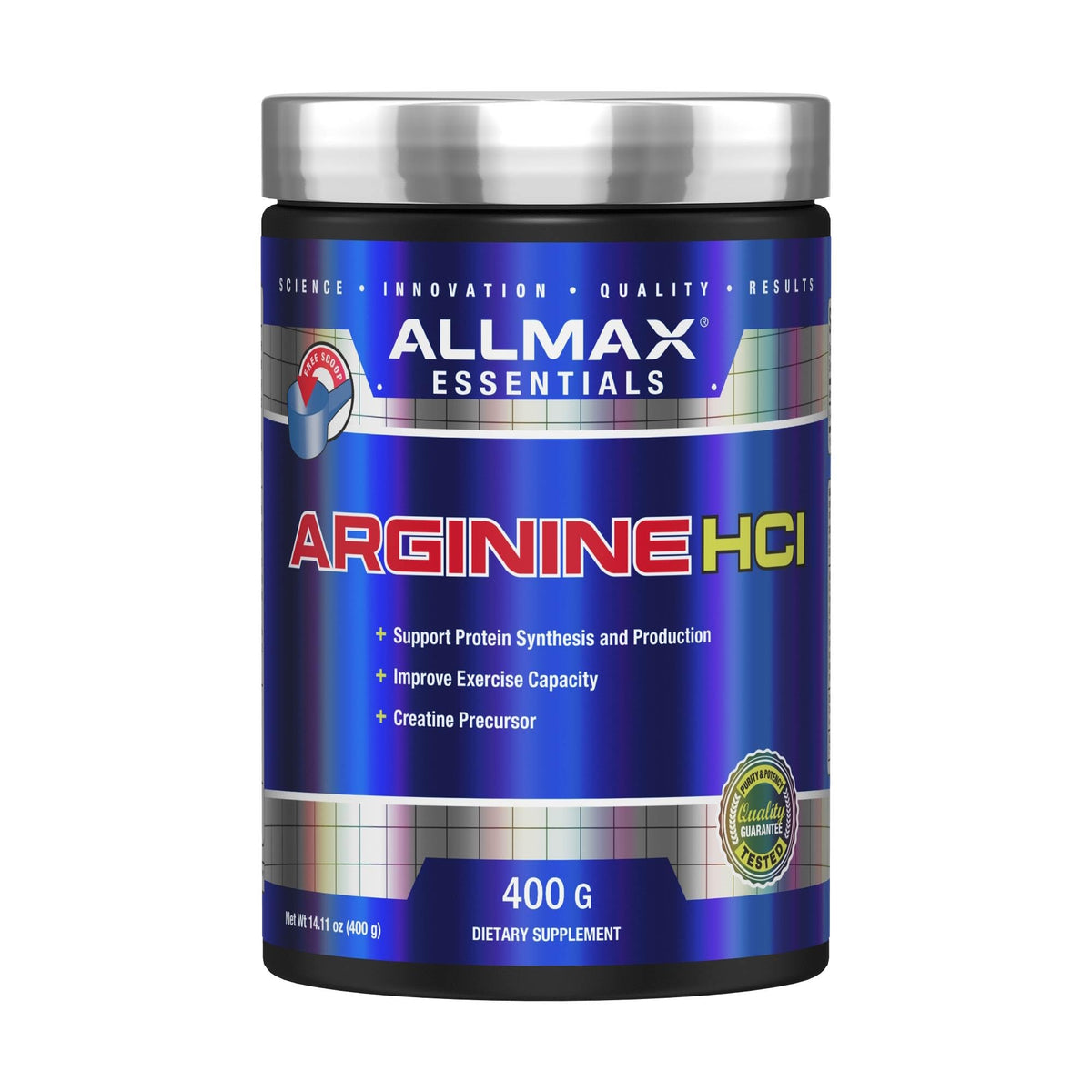 ALLMAX L-Arginine Powder 300g front view with packaging